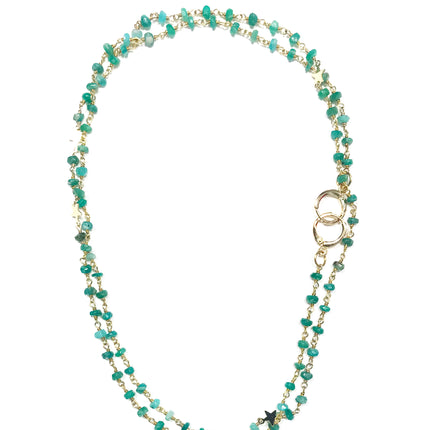 Amazonite Star Convertible Mask Necklace