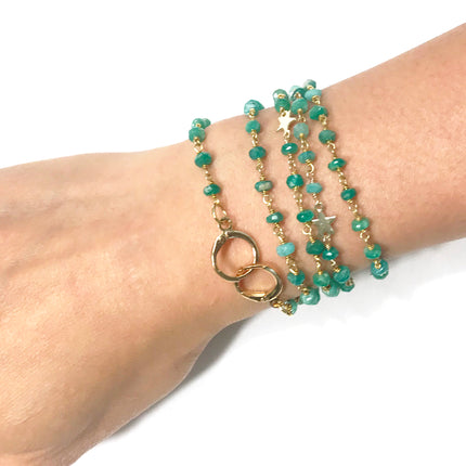 Amazonite Star Convertible Mask Necklace