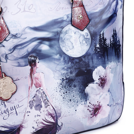 Arosa Midnight Blossoms Tote