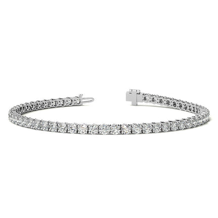 3.00 CTW AGI Certified Lab-Grown Diamond Tennis Bracelet in 14K Yellow or White Gold – G/vs Clarity