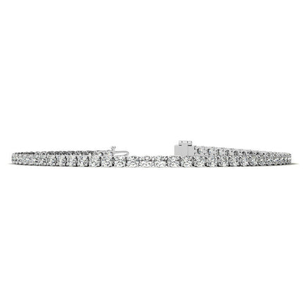 3.50 CTW Lab Grown Diamond Tennis Bracelet  in 14kt White/Yellow Gold (G/Vs) AGI Certified