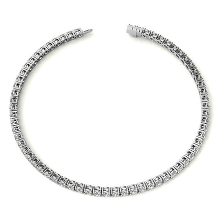 3.50 CTW Lab Grown Diamond Tennis Bracelet  in 14kt White/Yellow Gold (G/Vs) AGI Certified