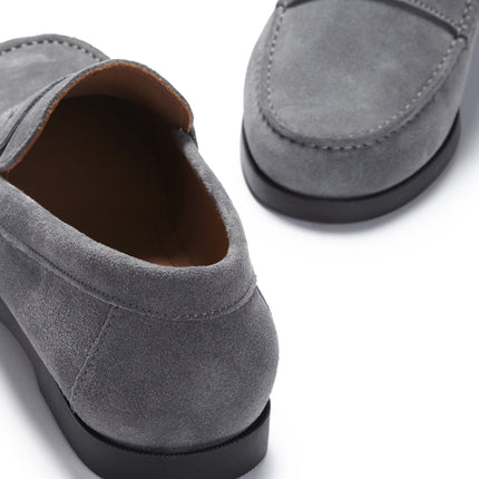 Boat Loafers, Slate Grey Suede