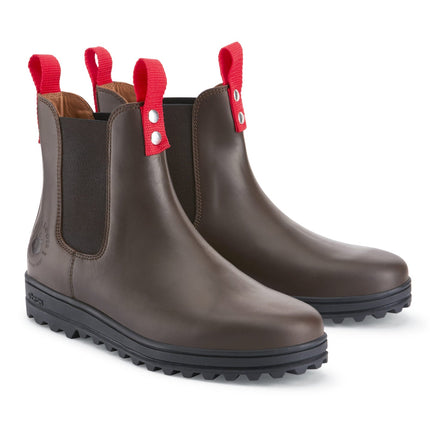 Busby Men's Winter Chelsea Boot, Brown Leather