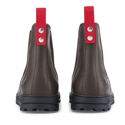 Busby Men's Winter Chelsea Boot, Brown Leather
