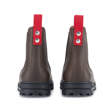 Busby Women's Winter Chelsea Boot, Brown Leather
