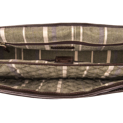 Hidesign Charles Large Double Gusset Leather 17" Laptop Compatible Briefcase Work Bag