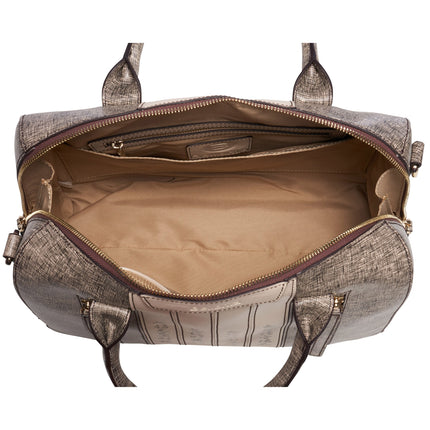 Calligraphy Brown Satchel