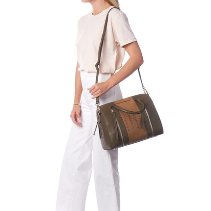 Calligraphy Green Satchel