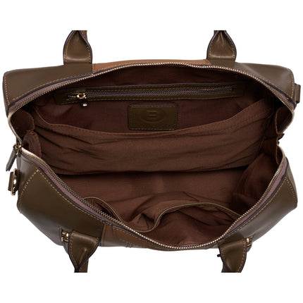 Calligraphy Green Satchel