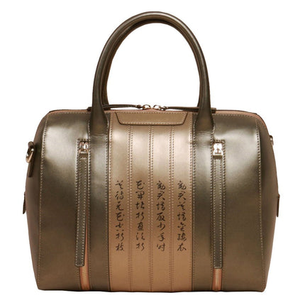 Calligraphy Green Satchel