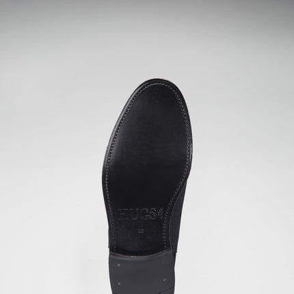 Black Suede Chelsea Boots, Welted Leather Sole