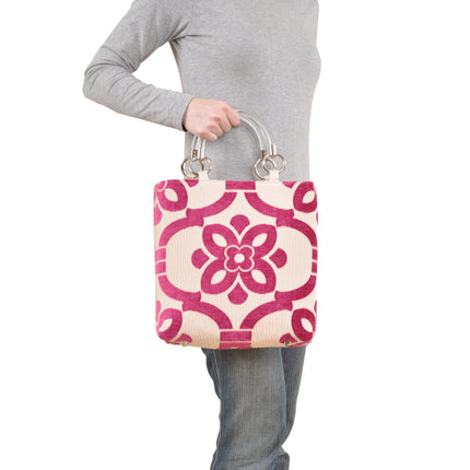Stencil Magenta Small Tote