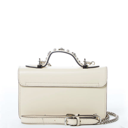 Small Leather Crossbody Bag Studded Purse