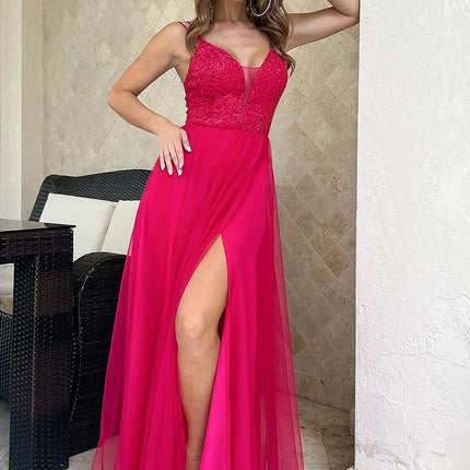  Long dress model 188224 Bicotone 