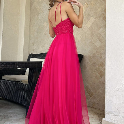  Long dress model 188224 Bicotone 