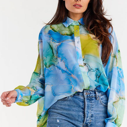 Long sleeve shirt model 196618 awama 
