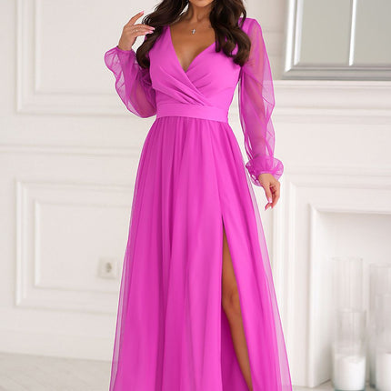  Long dress model 202459 Bicotone 
