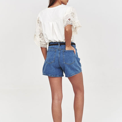  Denim shorts model 228292 Makadamia 