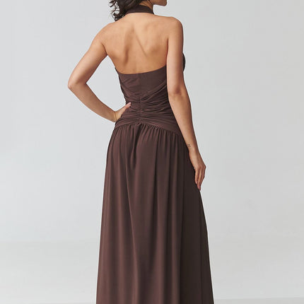  Long dress model 228322 Makadamia 