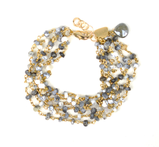 Dalmatian Opal Bracelet