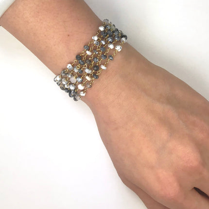 Dalmatian Opal Bracelet