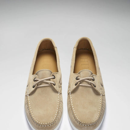 Deck Shoes, Taupe Suede