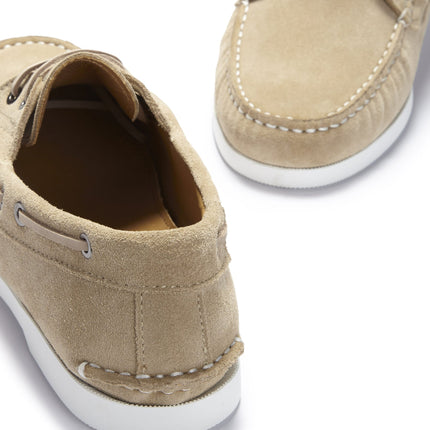 Deck Shoes, Taupe Suede