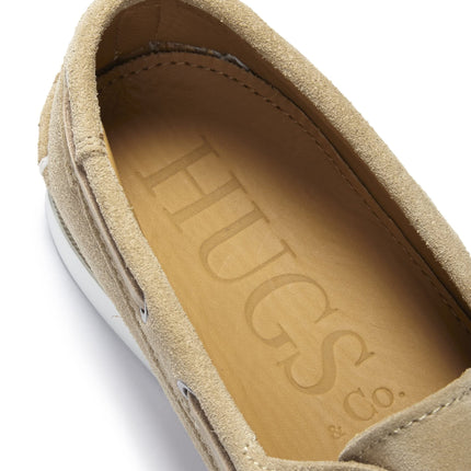 Deck Shoes, Taupe Suede