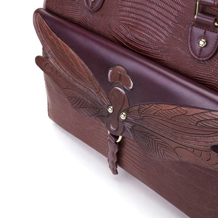 Dragonfly Brown Shoulder Bag