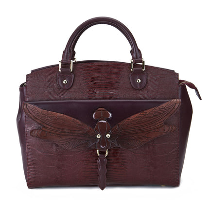 Dragonfly Brown Shoulder Bag