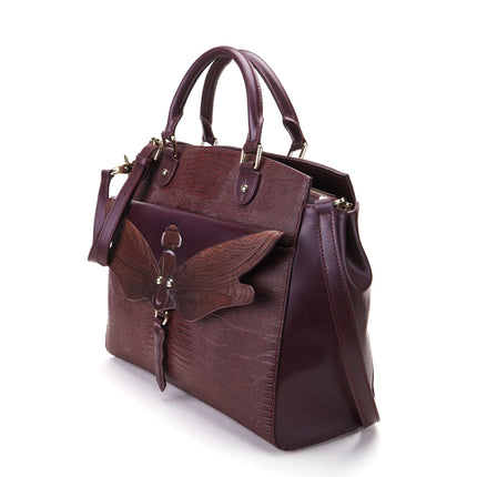 Dragonfly Brown Shoulder Bag