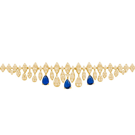 Duchess Sapphire Tennis Bracelet Gold