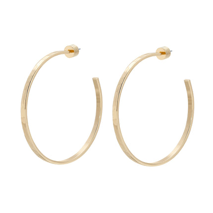2" Hammered Hoops by Eklexic