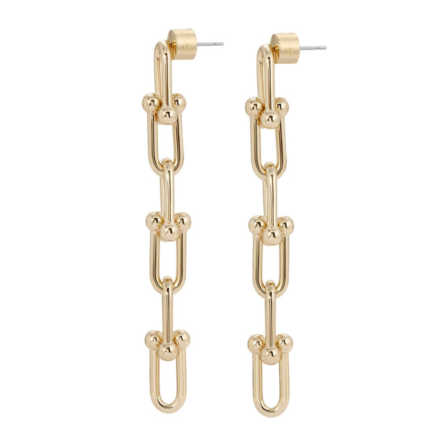 Margaux 6 Link Drop Earrings by Eklexic