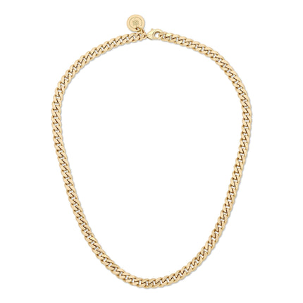 MICRO LINK CURB CHAIN NECKLACE by Eklexic