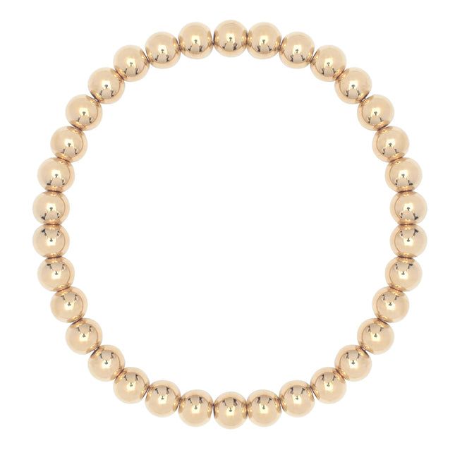 Small Gold Ball Bracelet by Eklexic
