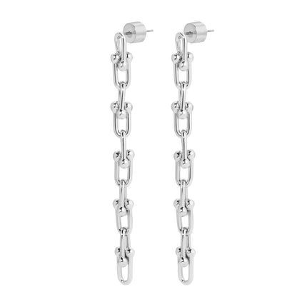 Small Margaux 10 Link Drop Earrings by Eklexic