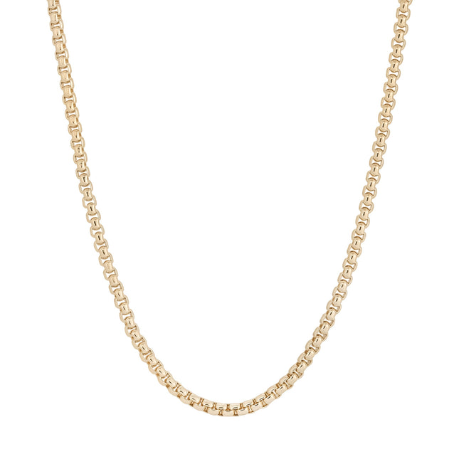 Thin Luciana Box Chain Necklace by Eklexic