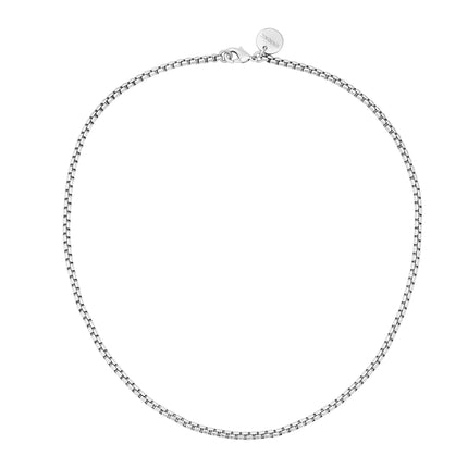 Thin Luciana Box Chain Necklace by Eklexic