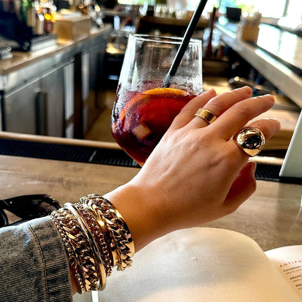 XL DOMED RING by Eklexic