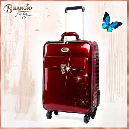Brangio Italy Luxury Carry-On Luggage – Rolling Suitcase