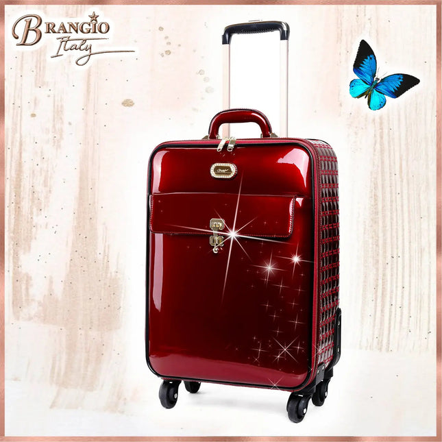 Brangio Italy Luxury Carry-On Luggage – Rolling Suitcase