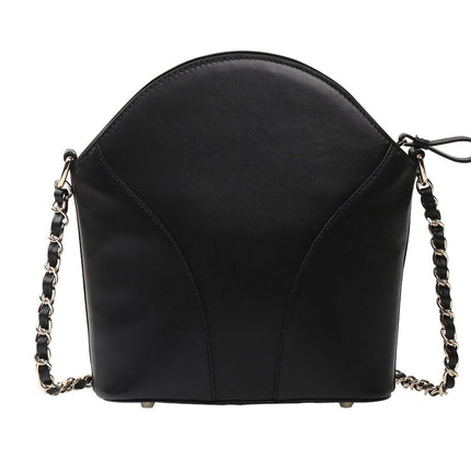 Feather Black Shoulder Bag