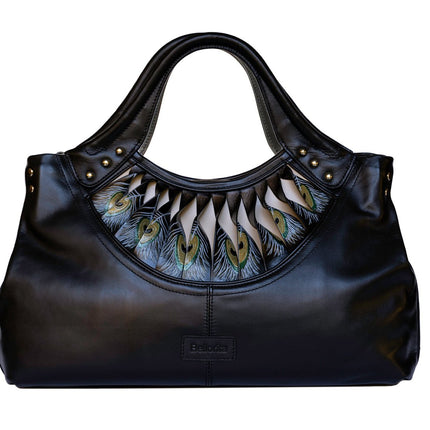 Feather Black Tote
