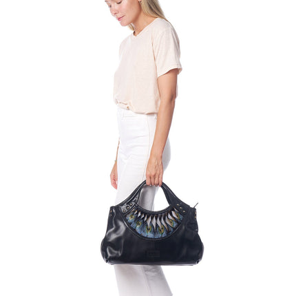 Feather Black Tote