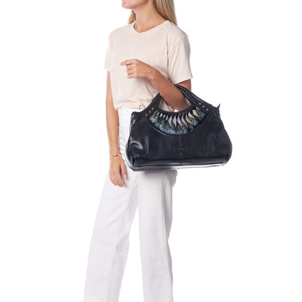 Feather Black Tote