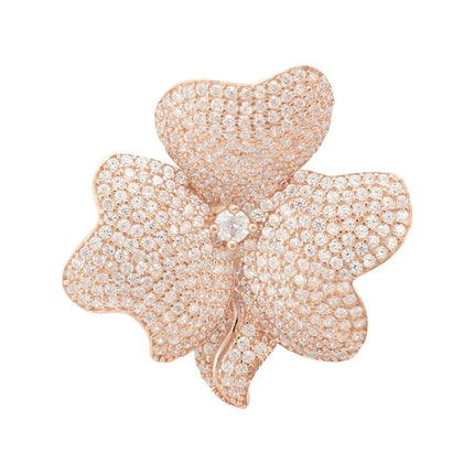Flower Cocktail Ring Rosegold