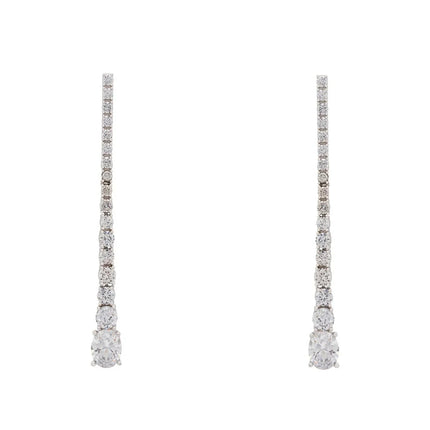 Hollywood Drop Earrings Silver