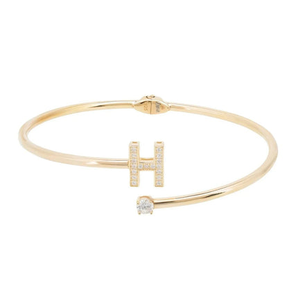 Initial Bangle Gold H